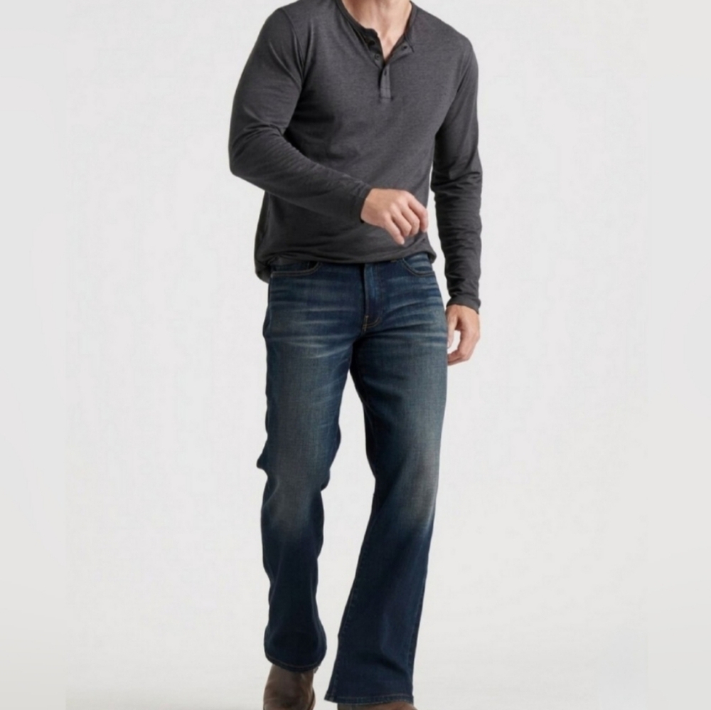 Lucky Brand Men's Dark Blue Bootcut Jeans